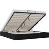 vidaXL Letto a panca nero king size in ecopelle