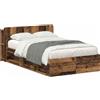 vidaXL Struttura letto con contenitore in legno di recupero 120 x 190 cm Materiale a base di legno