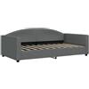 vidaXL Divano letto grigio scuro 100x190 cm in tessuto