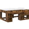 vidaXL Letto a castello per bambini con contenitore in rovere affumicato 80 x 160 cm