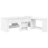 vidaXL Letto a soppalco con scrivania per bambini, 2 pezzi, bianco, realizzato in legno composito