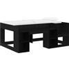 vidaXL Letto a castello per bambini con contenitore, rovere nero, 80 x 160 cm