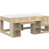 vidaXL Letto a castello per bambini con contenitore in rovere Sonoma 80 x 160 cm