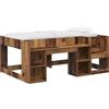 vidaXL Letto a castello per bambini con contenitore in legno invecchiato 80 x 160 cm
