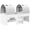 vidaXL Letto con tunnel, 3 pezzi, bianco, realizzato in materiale composito di legno