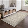 GENIMO Tappeto Morbido a Pelo Corto, 80x150 cm, Antiscivolo e Lavabile in Lavatrice, Stile Boho Vintage, Elegante per Camera da Letto, Soggiorno, Ufficio, Sala da Pranzo, Colore Beige Vintage