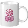 YINGD Tazze da caffè deliziose lecca-lecca fiocco nastro personalità tazza in ceramica bianca tazza da tè per casa ufficio tazza da viaggio