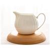 FURUIWUFENG bricco latte Bianco brocca in ceramica Dispenser Caffè Latte Creamer con la maniglia for Caffè Latte o sciroppo d'acero set piatti