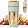Vexnaro Frullatore Portatile, 500 ml Ricaricabile Mini Frullatore Personale con 4 Lame in Acciaio Inox, Bicchiere da Viaggio con Coperchio Antiperdita, per Frullati, Succhi e Frutta Congelata