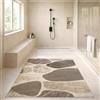 Pevfeciy Tappetino doccia antiscivolo 90x120 cm Modello di pietra Tappeto doccia antiscivolo per bagni moderni,PVC,Alta permeabilità all'acqu