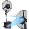 YDkjwjw Ventilatore industriale con raffrescamento a nebbia - Serbatoio 42L - Oscillazione 90° - Qualità professionale per interni ed esterni