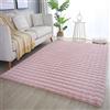 Carpetsale24 Tappeto Salotto Moderno, Tappeto Peloso Morbida Soffici Antiscivolo Tappeto a Pelo Lungo Rettangolo per Soggiorno Camera da Letto Rosa Tappeto 120 x 170 cm