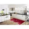 By Suardi Tappeto Suardi Passatoia Cucina Bagno Modello TAMIGI col Rosso Made in Italy (55x140)
