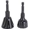 PxQuerantic 2Pcs Deburring Chamfer Tool, Tungsten Steel Burr Removal Tool with 1/4in Hex Shank, 3 Flute Screw Thread Deburring and Chamfering Tool for Drill Bits, Removes Burrs from 3 to 20mm