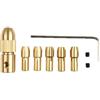 PureBowlic Set di pinze per trapano elettrico, 8 pezzi, progettate per mini utensili di perforazione, funziona con materiali in alluminio ABS e cartone