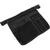 Domary Grembiule per Attrezzi da Giardino, Durevole, in Tessuto Oxford, Multitasche, Regolabile, Borsa da Cintura per Attrezzi Giardinaggio, la Lavorazione del Legno, Manut (Nera)