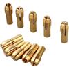 Jurtmy 10 adattatori per mandrino in ottone per utensili rotanti, pinza di serraggio di precisione 0,5-3,2 mm, dadi da 4,3 mm per smerigliatrice e incisione, industriali per pezzi di ricambio (1,8 mm)