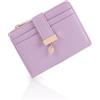 Pomelo Best piccolo portafoglio donna - portafoglio compatto con zip, scomparti per carte e finestra porta documenti - mini portafoglio ideale per viaggio e uso quotidiano (Lilla)