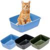 Ferplast Lettiera Gatto, Toilette per Gatti Grandi, in Plastica con Bordi Alti, Facile e Veloce da Pulire L 46 x W 36 x H 16,2 cm, Vari Colori