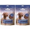 Dehner Spuntino per cani di alta qualità, senza cereali, senza grassi, spuntino da masticare per cani adulti, filetto di petto d'anatra a strisce, 500 g (Confezione da 2)