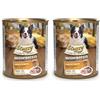 Stuzzy, Cibo Umido per Cani Adulti al Gusto Pollo Preparato Monoproteico in Patè - Totale 4,8Kg (6 Lattine da 800G) (Confezione da 2)