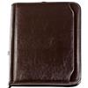 pubblienne Cartella Sottobraccio Personalizzabile con Interno Multitasche, Blocco Appunti e Calcolatrice 8 Cifre - Chiusura con Cerniera e Astuccio Incluso - Borsa personalizzata (Marrone)