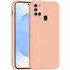 Mixroom - Cover Custodia Case per Samsung Galaxy A21S Protezione Fotocamera in Silicone TPU Morbido Opaco Bordi Piatti Colore Rosa