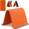 Generico Supporto Flessibile in Silicone Per Telefono Con Anima in Alluminio, Supporto Pieghevole Regolabile A Più Angolazioni, Supporto Universale Portatile Antiscivolo, Per Smartphone E Tablet (Arancione)