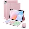MicroTunk Per Lenovo Tab M11 (TB330) 2024 11 Pollici/Lenovo Idea Tab (TB-336ZU TB-336FU) 2025 11 Pollici Cover Con Wireless Bluetooth Italiano (QWERTY) Tastiera Retroilluminati e Mouse Backlit Keyboard Case