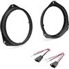 Superauto hi-fi Kit Installazione Coppia Supporti Altoparlanti Casse Adattatori Anteriori Diametro 165 mm e adattatore Cavi Compatibile con Fiat, Alfa Romeo, Opel