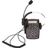 Bewinner Cuffia con Tastierino per Call Center Telefono, Telefono con Filo con Tastierino per Cuffie Cancellazione del Rumore FSK DTMF ID Chiamante, Cuffie Telefoniche per Call Center da Casa Ufficio