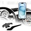 KUNGKIC Supporto Telefono per Mini Cooper R50 R52 R53 Regolabile Porta Telefono Rotazione a 360° Lega di Zinco ABS Mini Accessori
