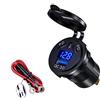 CAZSTYK 45W Tipo C & 18W QC3.0 Presa Caricabatteria Da Auto Con 3 Porte USB E Display Tensione Presa Caricabatteria Da Auto