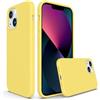 Verco Custodia per Apple iPhone 13 Mini, in silicone gel [morbida imbottitura] Custodia protettiva per iPhone 13 Mini Case antiurto Giallo