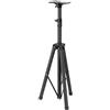 WEB world electronic business Stativo per cassa acustica professionale nero regolabile fino a 190 cm - treppiede in acciaio con flangia universale e blocco di sicurezza - portata 25 kg