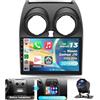 VECHTEL 2G&64G 9 Autoradio per Nissan Qashqai J10 2006-2016 (con schermo di navigazione) con Carplay Android Auto Wireless Android 15,Bluetooth RDS/FM Radio,Wi-Fi GPS Navi,Telecamera posteriore AHD