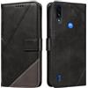 XINNI Cover per Motorola Moto E7i Power/E7 Power Custodia, Cellulare Libro Antiurto Flip Pelle PU/TPU, Portafoglio Flip Magnetica Case, Nero