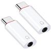 AOUZOVLI 2 adattatori USB C a jack - jack per cuffie 3,5 mm Aux per iPhone 15/15 Pro, Samsung S24/S23, Huawei P40/Mate 50