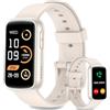 Fitonme Smartwatch Uomo Donna,Fitness Watch con Chiamata Bluetooth,Monitor Battito/Ossigeno nel Sangue/Sonno,100+ Modalità Sport Fitness Tracker iOS Android,2 cinghie,Grigio