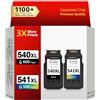 ECOINKO PG-540XL & CL-541XL - Stampa 1100+ Pagine, Sostituzione di Cartucce Canon 540 541 Originali, Cartuccia 540 541 XL per Canon Pixma TS5150 TS5151 TS5100 MG3600 MG3650s MG3650 MG4250 Stampante