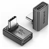 Silkland Adattatore Angolare USB C 90 Gradi 2Pezzi, USB C Maschio a Femmina, USB4.0 40 Gbps, Extender PD 3.1 240W Ricarica Rapida, Adattatore Type C OTG per Steam Deck, Laptop, Tablet, Telefoni ecc.