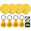 LocLynx Air Tracker Android, 4 Pezzi Smart tag Android, Funziona con Google Dov'è App, Bluetooth Trova Oggetti, Tracker Tag Bluetooth Localizzatore Chiavi per Chiavi/Bagagli/Valigie/Portafogli