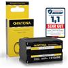 PATONA Batteria per Sony NP-F970 F960 F950 F750 Battery 6600mAh | Batteria di ricambio per videocamere, luci video LED Neewer Aputure Yongnuo, monitor e field recorder