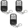 BAOSROY Telecomando Cancello Universale 3PCS 433 MHz 3 Telecomandi Duplicatore Robusto 4 Pulsanti Compatibile con Porte e Cancelli