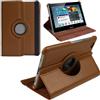 TechDealsUK 360° rotante per supporto Cover Custodia a libro in pelle PU per Samsung Galaxy Tab 2 10,1 P5110 P5100 P5113 - marrone