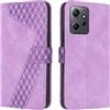 OKZone Cover per Xiaomi Redmi Note 12 4G, Custodia in PU Pelle per Redmi Note 12 4G, Custodia a Libro Protettiva Folio Portafoglio con Magnetica e Slot per Carte Wallet Case Flip Cover (Porpora)