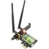 Ziyituod Scheda WiFi 6E 5400Mbps WiFi 6E AX210, Bluetooth5.2, Scheda WiFi 6 PCIe 6G/5G/2.4G Per PC Windows 11/10(64Bit)