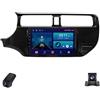 Generico Autoradio con Schermo per Kia RIO 4 K3 2011-2015 Pollici Display Wireless Android Auto CarPlay WIFI/RDS/4GLTE/FM/AM/GPS/DSP/Bluetooth/Supporto Telecamera Posteriore(Lhd,NF-1)
