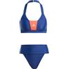 Adidas Donna Sportswear Colorblock Bikini, Dark Blue/Bright Red, L