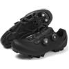 YIENHUI Scarpe da Ciclismo da MTB da Uomo E da Donna Scarpe da Mountain Bike Traspiranti Scarpe da Bici Spin Antiscivolo Unisex Sneaker da Strada E da Montagna per Interni Ed Esterni-Black||Numeric_38